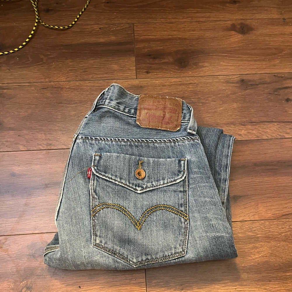 Levi's Vintage Blue Straight Jeans Classic Style
